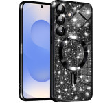 Techsuit - Luxury Glitter MagSafe - Samsung Galaxy S25 - Black