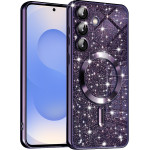Techsuit - Luxury Glitter MagSafe - Samsung Galaxy S25 - Deep Purple