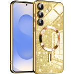 Techsuit - Luxury Glitter MagSafe - Samsung Galaxy S25 - Gold