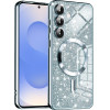 Techsuit - Luxury Glitter MagSafe - Samsung Galaxy S25 - Light Blue