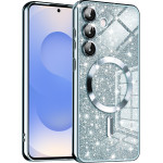 Techsuit - Luxury Glitter MagSafe - Samsung Galaxy S25 - Light Blue