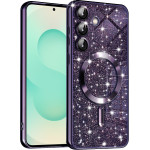 Techsuit - Luxury Glitter MagSafe - Samsung Galaxy S25 Plus - Deep Purple