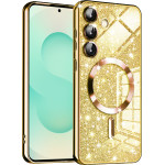 Techsuit - Luxury Glitter MagSafe - Samsung Galaxy S25 Plus - Gold