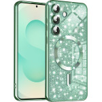 Techsuit - Luxury Glitter MagSafe - Samsung Galaxy S25 Plus - Light Green