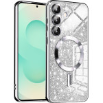 Techsuit - Luxury Glitter MagSafe - Samsung Galaxy S25 Plus - Silver