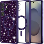 Techsuit - Luxury Glitter MagSafe - Samsung Galaxy S25 Ultra - Deep Purple
