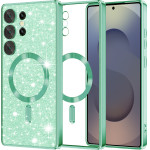 Techsuit - Luxury Glitter MagSafe - Samsung Galaxy S25 Ultra - Light Green