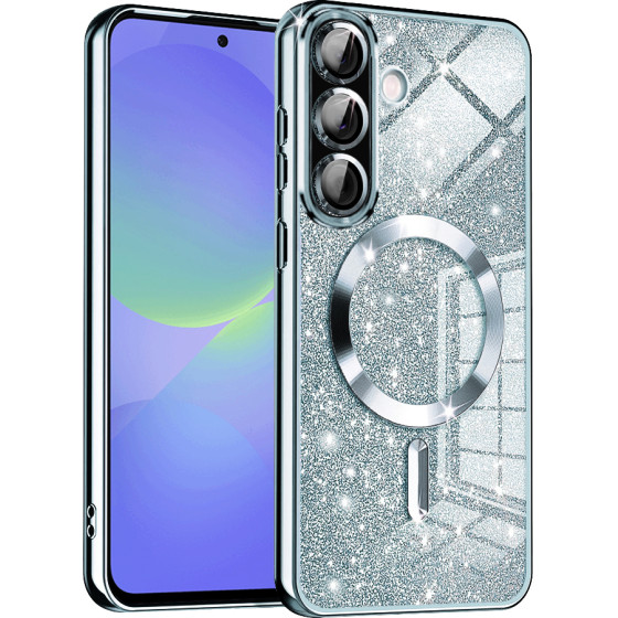 Techsuit - Luxury Glitter MagSafe -Samsung Galaxy A36 5G / A56 5G - Light Blue
