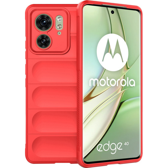Techsuit - Magic Shield - Motorola Edge 40 / Edge (2023) - Red