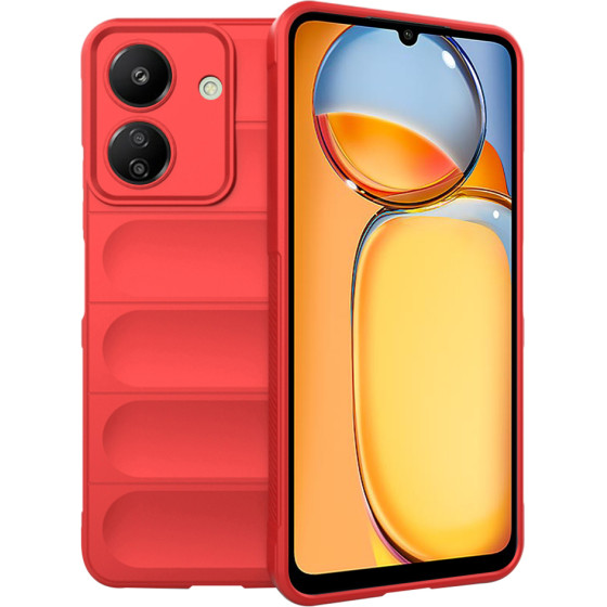 Techsuit - Magic Shield - Xiaomi Redmi 13C 4G / Poco C65 - Red