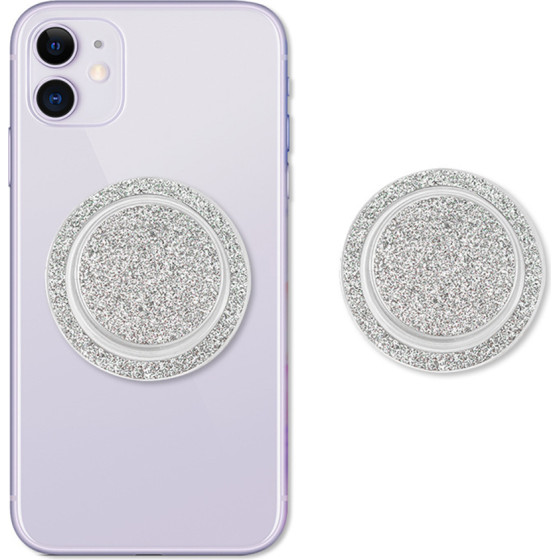 Techsuit - MagSafe Phone Ring (MPR1) - Round Shape, Polycarbonate - Silver - (MPR1;SILVER)