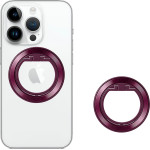 Techsuit - MagSafe Phone Ring (MPR2) - Round Shape, Aluminium Alloy - Burgundy - (MPR2;BURGUNDY)