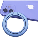 Techsuit - MagSafe Phone Ring (MPR3) - Round Shape, Aluminium Alloy, 3M - Blue - (MPR3;BLUE)