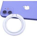 Techsuit - MagSafe Phone Ring (MPR3) - Round Shape, Aluminium Alloy, 3M - White - (MPR3;WHITE)