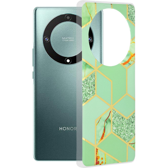 Techsuit - Marble Series - Honor Magic5 Lite - Green Hex