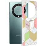 Techsuit - Marble Series - Honor Magic5 Lite - Purple Hex
