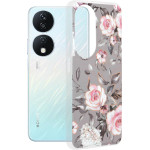 Techsuit - Marble Series - Honor X7b / X7b 5G / 90 SMART - Bloom of Ruth Gray