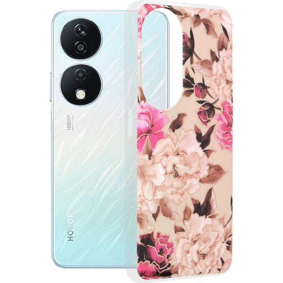 Techsuit - Marble Series - Honor X7b / X7b 5G / 90 SMART - Mary Berry Nude