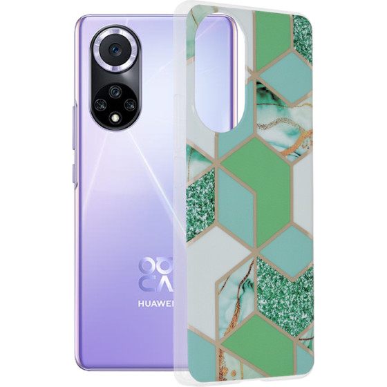 Techsuit - Marble Series - Huawei nova 9 / Honor 50 - Green Hex