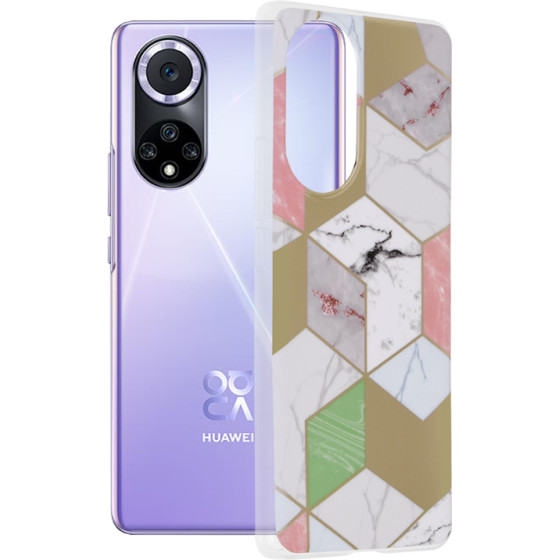 Techsuit - Marble Series - Huawei nova 9 / Honor 50 - Purple Hex
