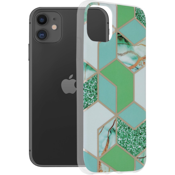 Techsuit - Marble Series - iPhone 11 - Green Hex