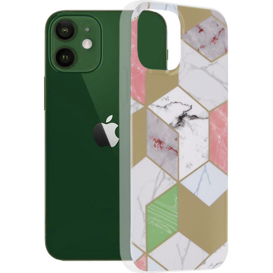 Techsuit - Marble Series - iPhone 12 / iPhone 12 Pro - Purple Hex