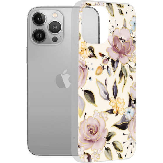 Techsuit - Marble Series - iPhone 13 Pro Max - Chloe White