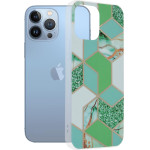 Techsuit - Marble Series - iPhone 13 Pro Max - Green Hex