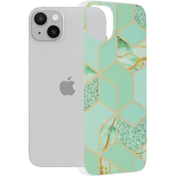 Techsuit - Marble Series - iPhone 14 Plus - Green Hex