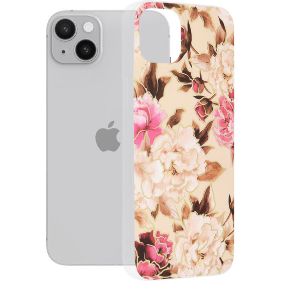 Techsuit - Marble Series - iPhone 14 Plus - Mary Berry Nude