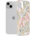 Techsuit - Marble Series - iPhone 14 Plus - Pink Hex