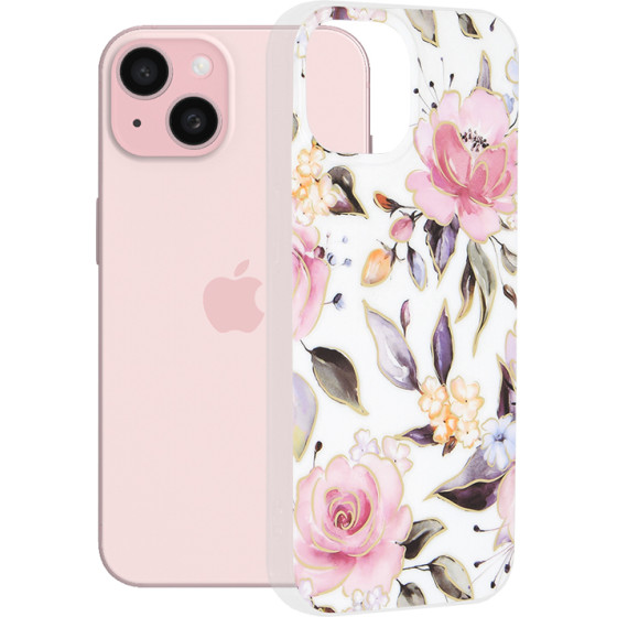 Techsuit - Marble Series - iPhone 15 - Chloe White
