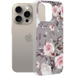 Techsuit - Marble Series - iPhone 15 Pro Max - Bloom of Ruth Gray