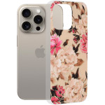 Techsuit - Marble Series - iPhone 15 Pro Max - Mary Berry Nude