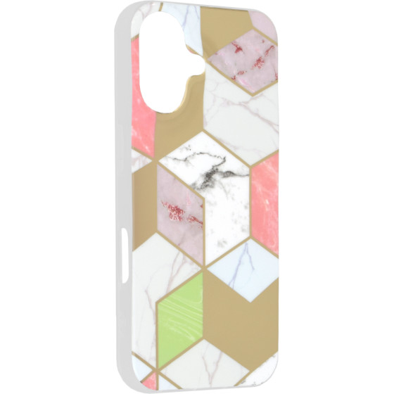 Techsuit - Marble Series - iPhone 16 - Purple Hex