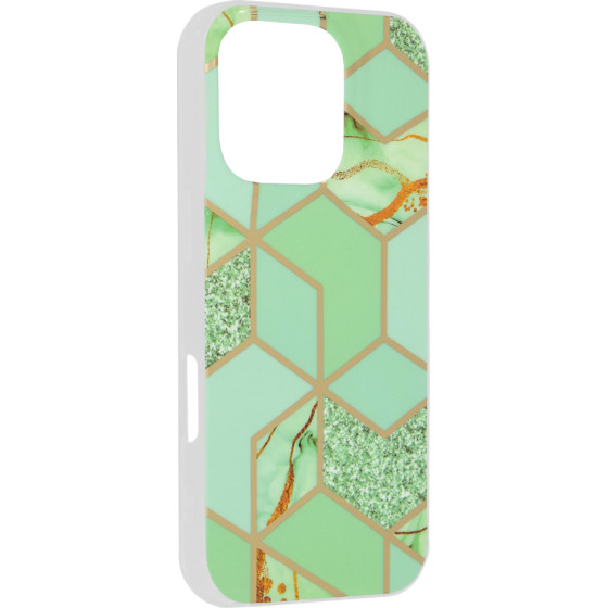 Techsuit - Marble Series - iPhone 16 Pro - Green Hex