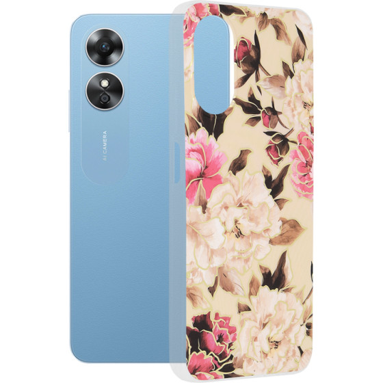 Techsuit - Marble Series - Oppo A17 - Mary Berry Nude