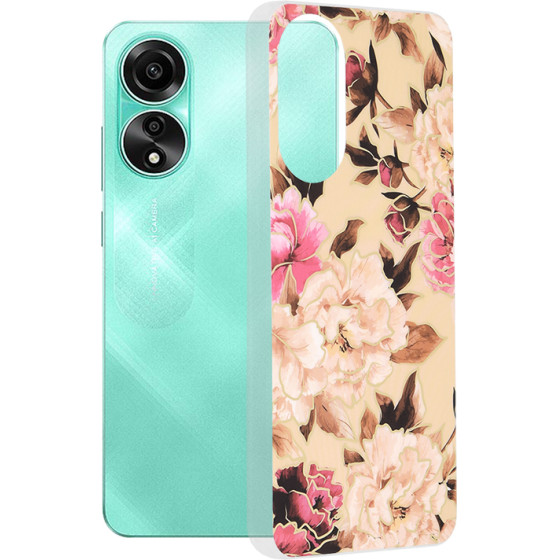 Techsuit - Marble Series - Oppo A78 4G - Mary Berry Nude