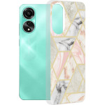 Techsuit - Marble Series - Oppo A78 4G - Pink Hex