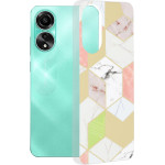 Techsuit - Marble Series - Oppo A78 4G - Purple Hex
