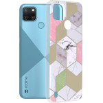 Techsuit - Marble Series - Realme C21Y / C25Y - Purple Hex