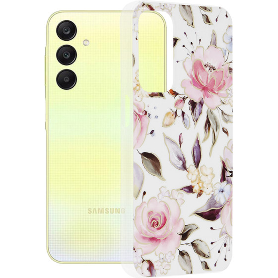 Techsuit - Marble Series - Samsung Galaxy A25 5G - Chloe White
