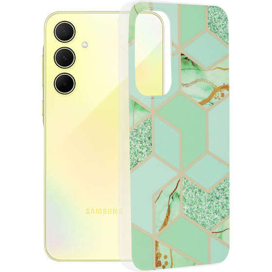 Techsuit - Marble Series - Samsung Galaxy A35 5G - Green Hex