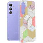 Techsuit - Marble Series - Samsung Galaxy A54 - Purple Hex
