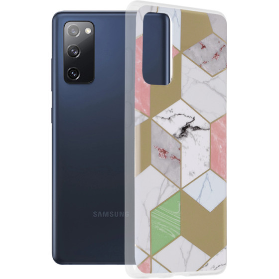 Techsuit - Marble Series - Samsung Galaxy S20 FE 4G / S20 FE 5G - Purple Hex