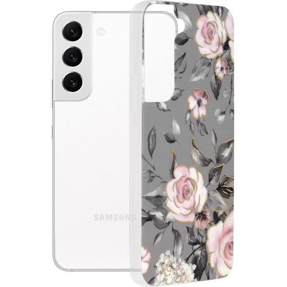 Techsuit - Marble Series - Samsung Galaxy S22 - Bloom of Ruth Gray