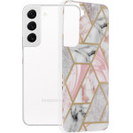 Techsuit - Marble Series - Samsung Galaxy S22 - Pink Hex