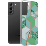 Techsuit - Marble Series - Samsung Galaxy S22 Plus - Green Hex
