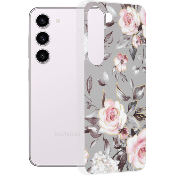 Techsuit - Marble Series - Samsung Galaxy S23 - Bloom of Ruth Gray