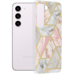 Techsuit - Marble Series - Samsung Galaxy S23 - Pink Hex